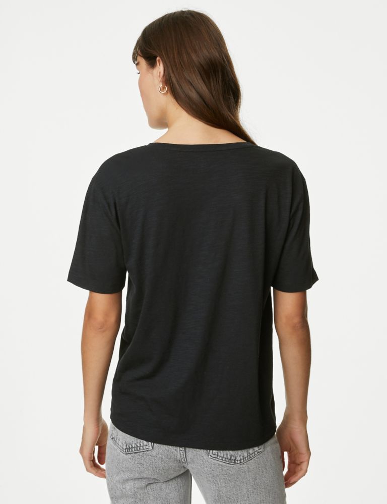 Cotton Modal Relaxed T-Shirt 5 of 5
