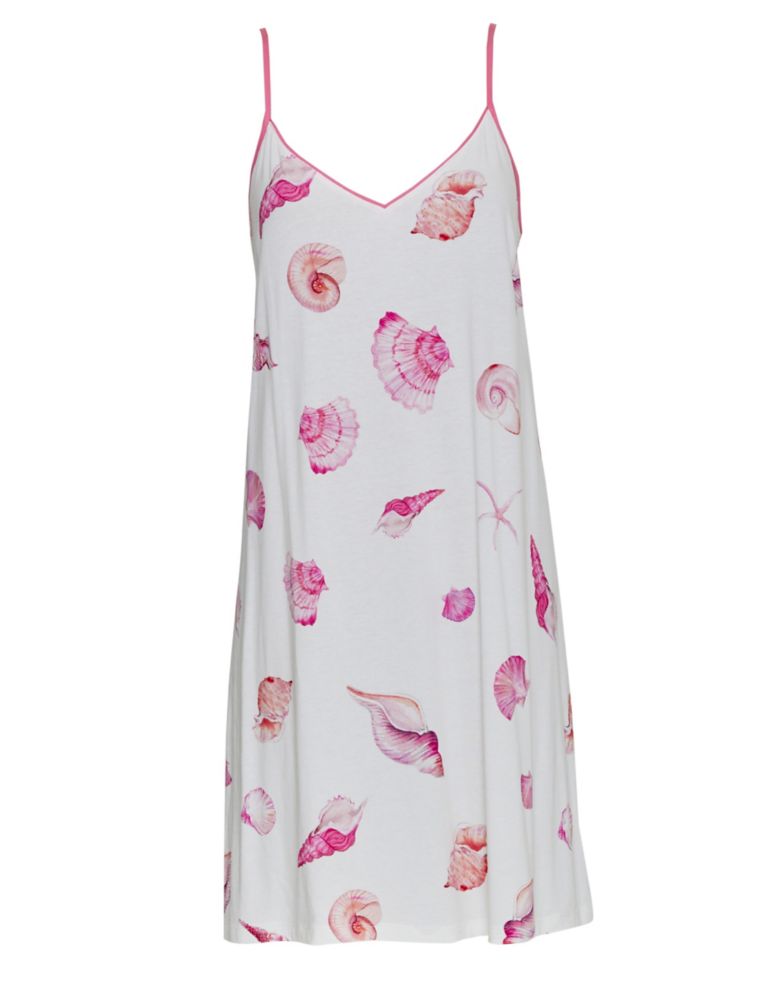 Cotton Modal Shell Print Chemise 2 of 4