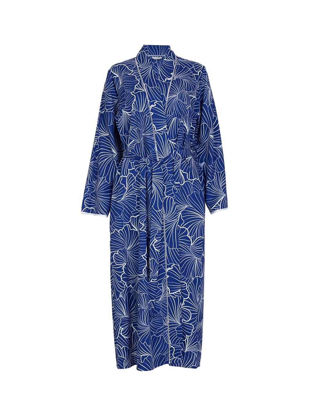 Cotton Modal Shell Print Dressing Gown 1 of 4
