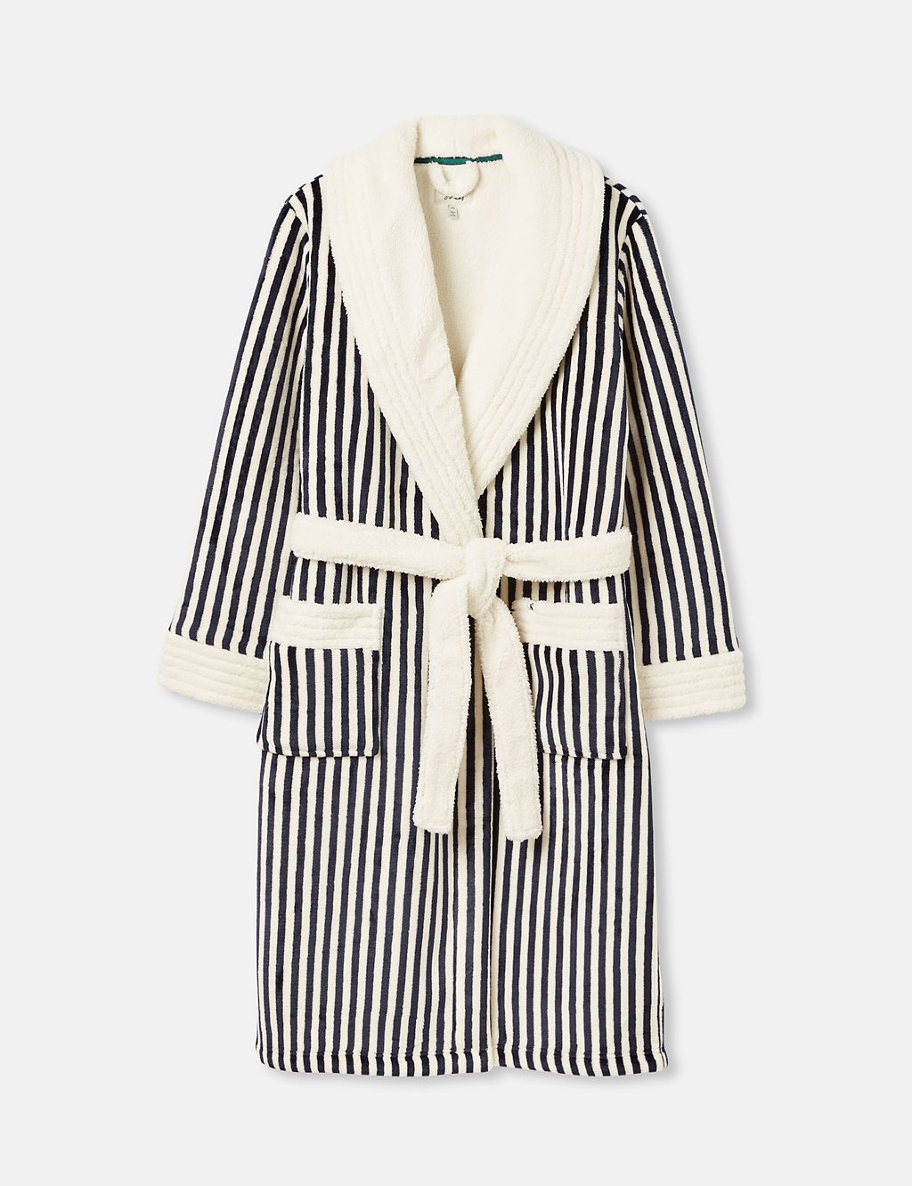 Cotton Modal Striped Dressing Gown | Joules | M&S