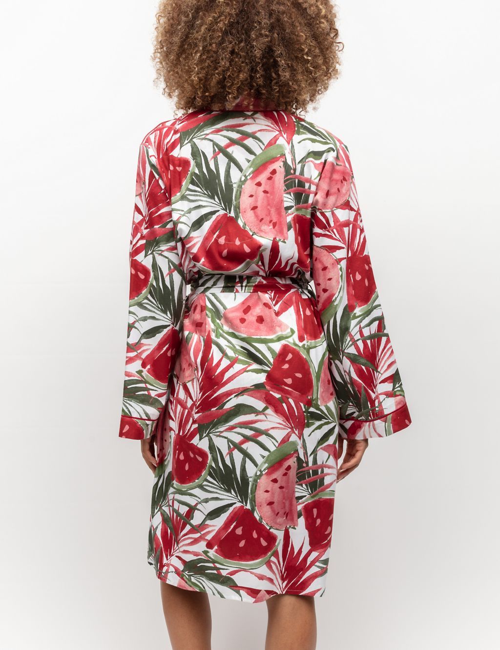Cotton Modal Watermelon Dressing Gown 4 of 4