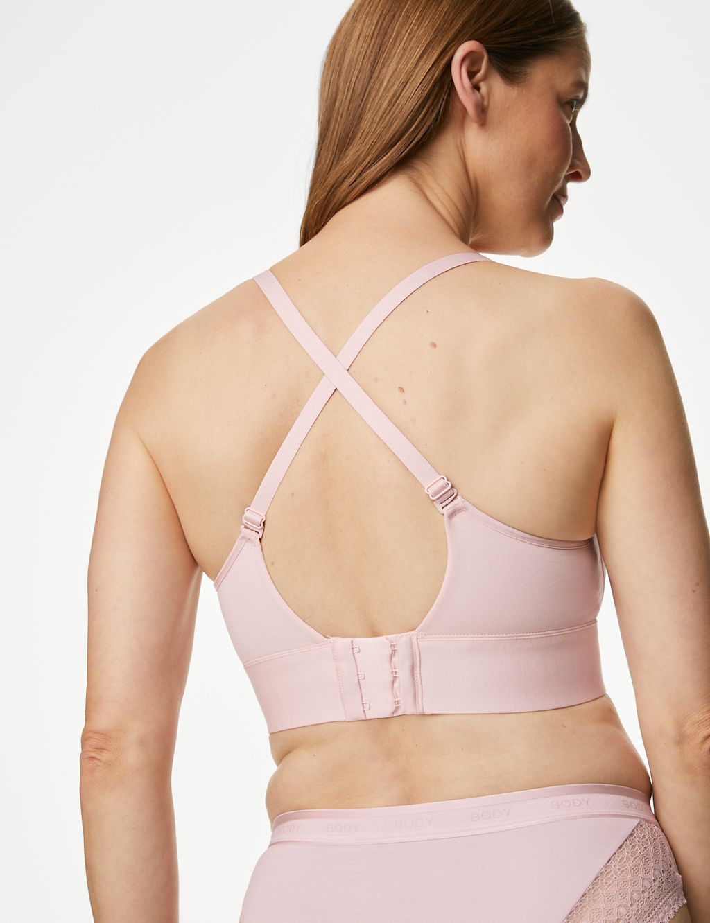 Cotton Non-Wired Post Surgery Cami Bra A-H 2 of 7