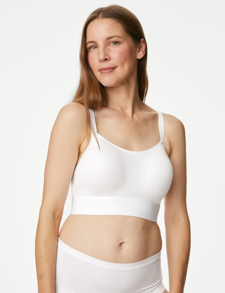 Cotton Non-Wired Post Surgery Cami Bra A-H 1 of 7