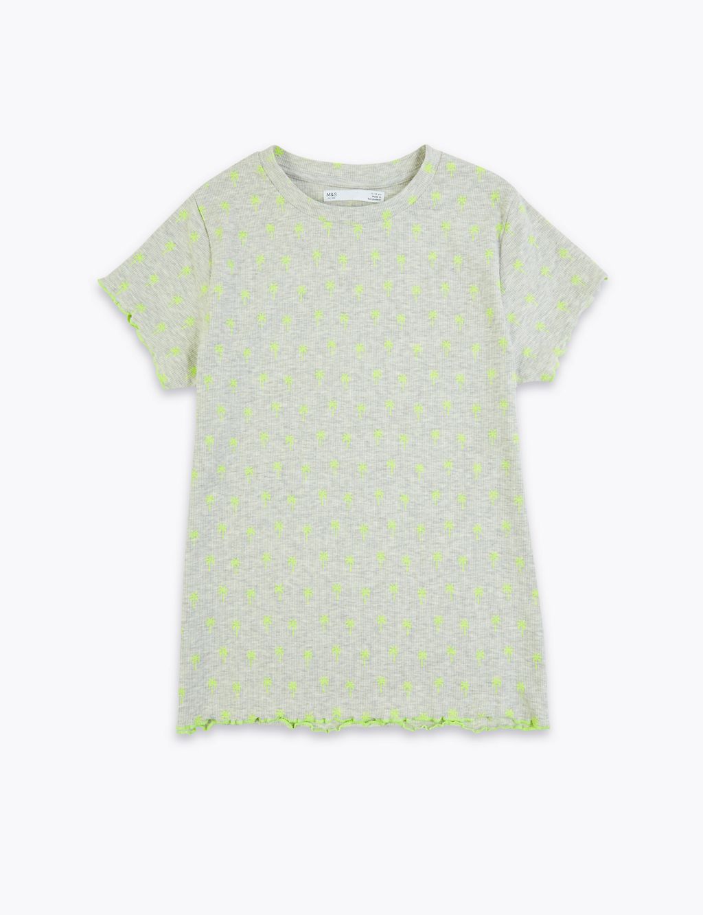Cotton Palm Print T-Shirt (6-16 Yrs) 1 of 4