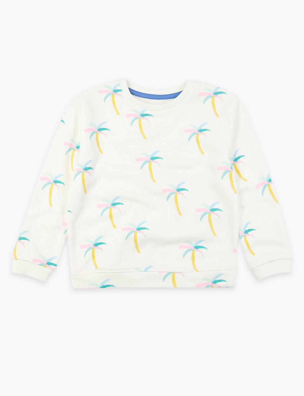 Cotton Palm Tree Print Sweatshirt (2-7 Yrs) 1 of 4
