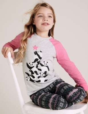 Cotton Panda Pyjama Set 6 16 Yrs M S