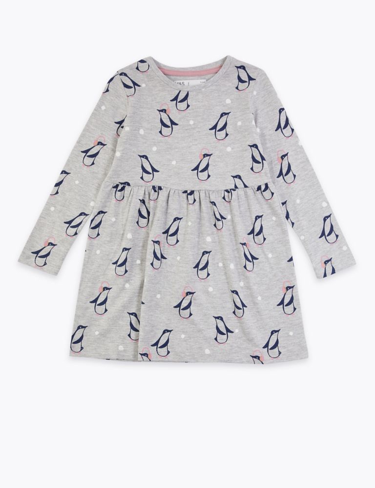 Cotton Penguin Dress (3 Months - 7 Years) 2 of 4