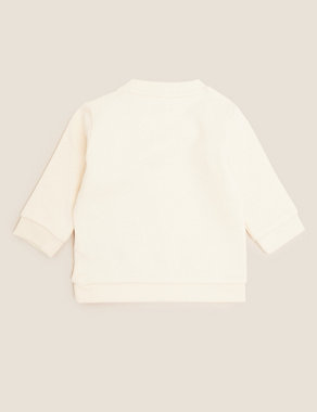 Cotton Penguin Sweatshirt (0-3 Yrs) Image 2 of 3