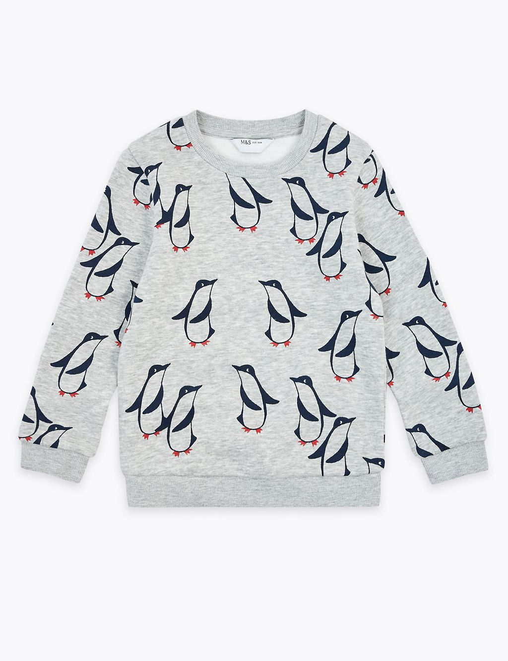 Cotton Penguin Sweatshirt (3 Months - 7 Years) 1 of 4