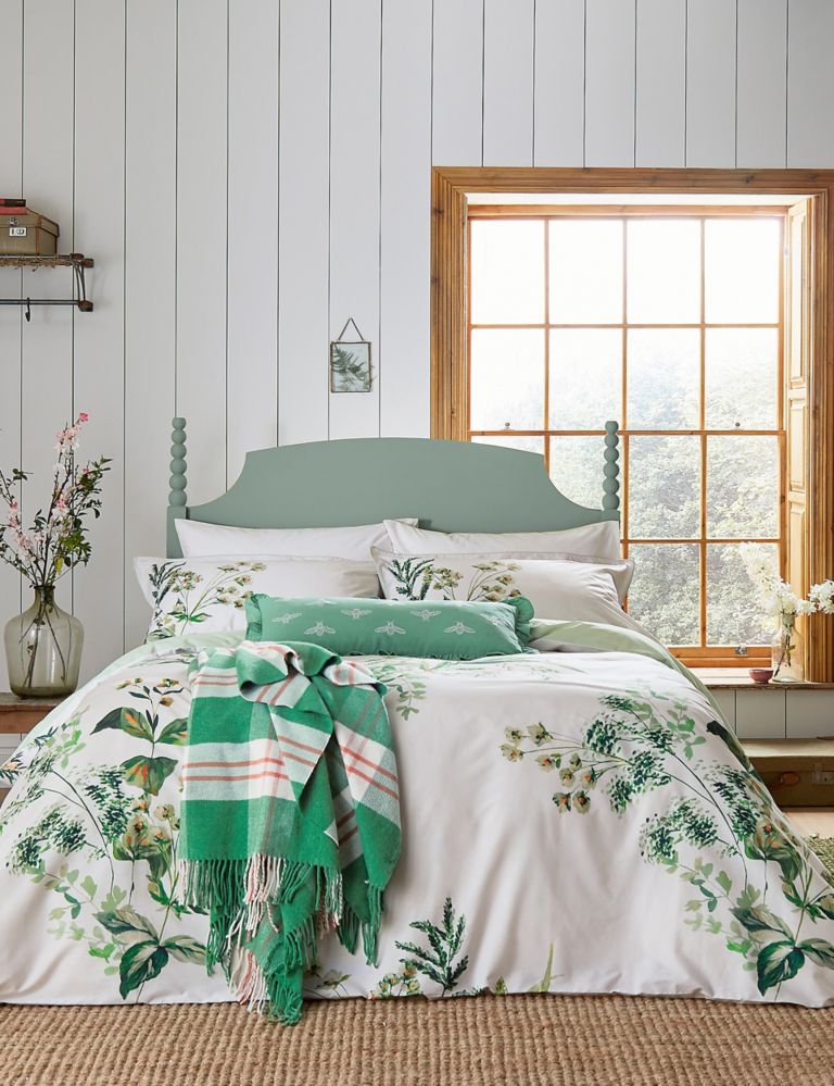 garbo&friends - Floral Moss cotton percale bedding set - Green