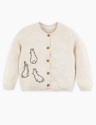 baby bunny cardigan
