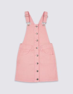 Cotton Pinafore with Stretch (3-16 Years) Image 2 of 4
