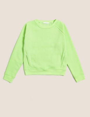 Cotton Plain Sweatshirt (6-16 Yrs) Image 2 of 4