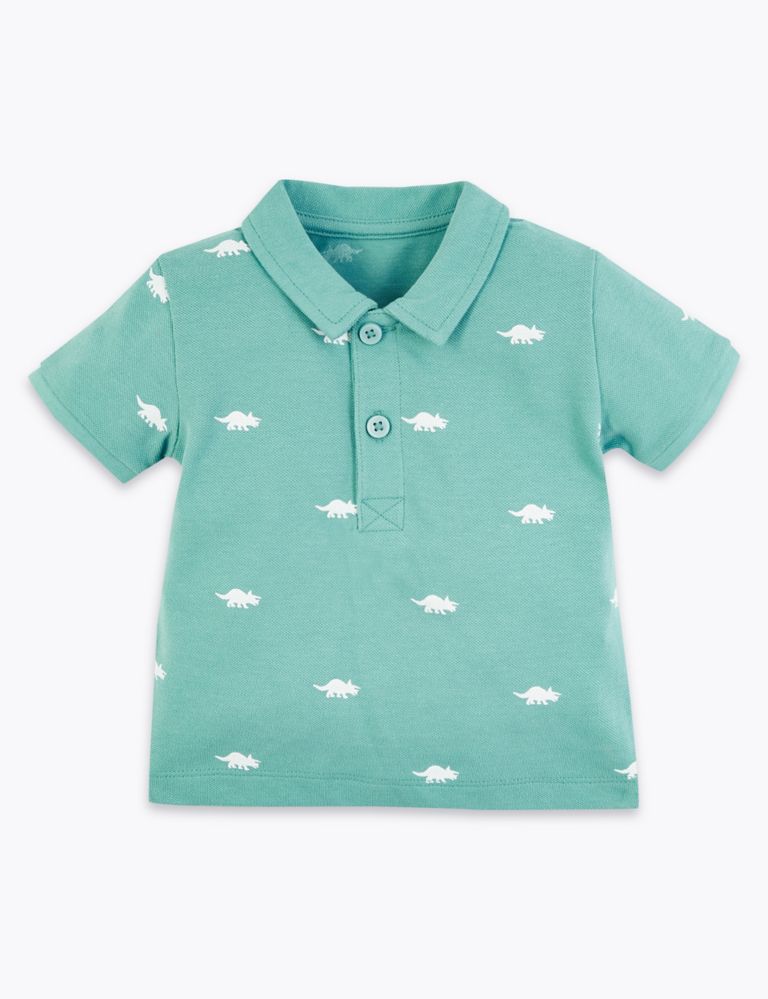 Cotton Polo Shirt (0-3 Yrs) 1 of 3