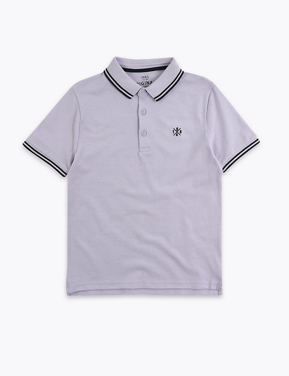 Cotton Polo Shirt (6-16 Yrs) Image 1 of 1