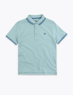 Cotton Polo Shirt (6-16 Yrs) Image 2 of 4