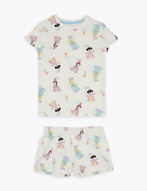 Cotton Princess Short Pyjama Set (1-7 Yrs) Image 2 of 4