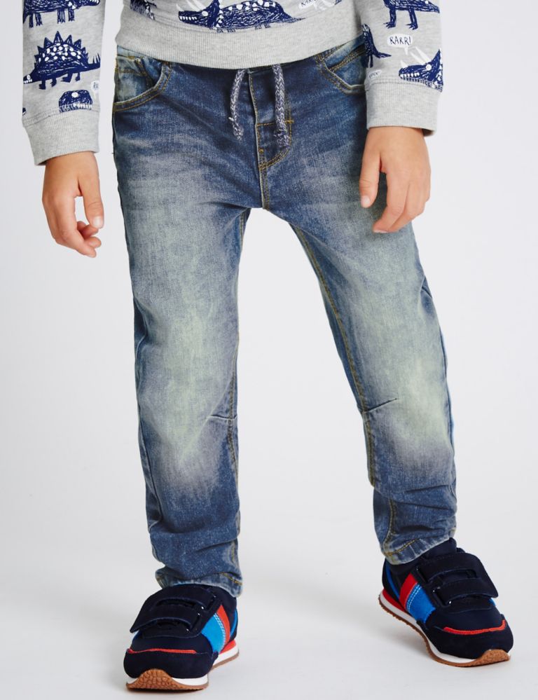 Cotton Pull On Jeans with Stretch (3 Months - 5 Years) 3 of 6