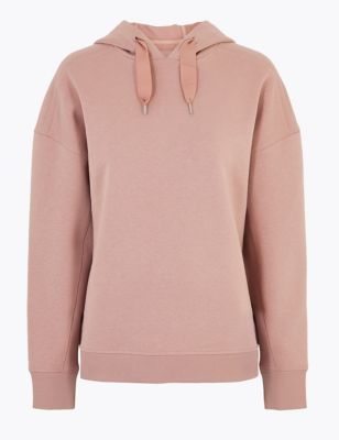 Cotton Relaxed Boxy Hoodie | GOODMOVE | M&S