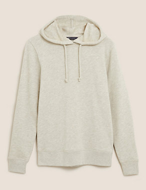 Cotton Relaxed Long Sleeve Hoodie Image 2 of 6