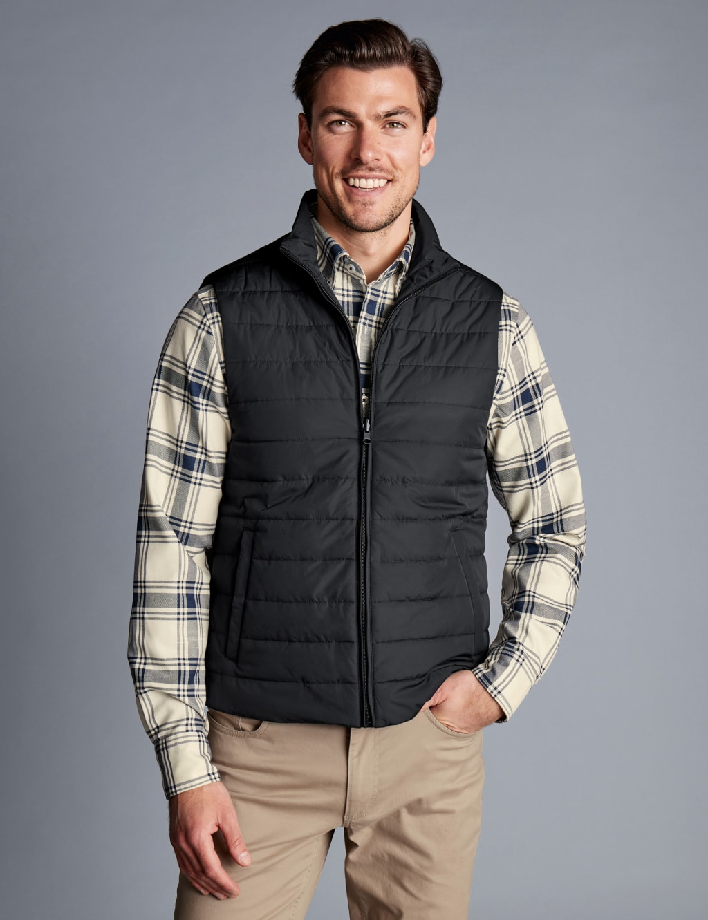 Cotton Rich 3 in 1 Removable Gilet Mac | Charles Tyrwhitt | M&S