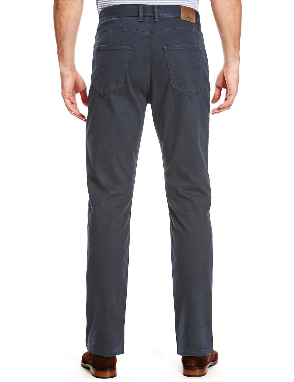 Cotton Rich 5 Pocket Textured Trousers 2 of 3