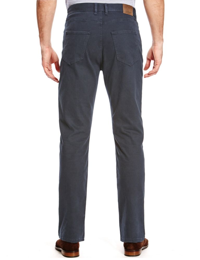 Cotton Rich 5 Pocket Textured Trousers 3 of 3
