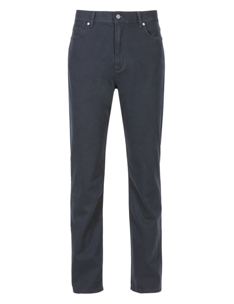 Cotton Rich 5 Pocket Textured Trousers 2 of 3
