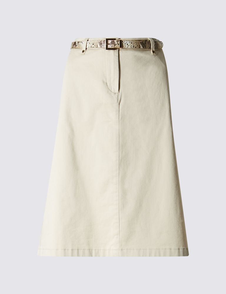Cotton Rich A-Line Skirt 2 of 3