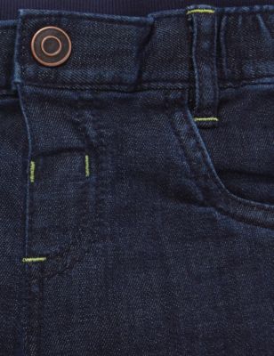 Cotton Rich Adjustable Waist Fleece Lined Jeans