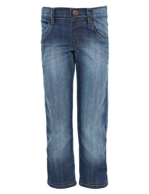 Cotton Rich Adjustable Waist Jeans Image 2 of 5
