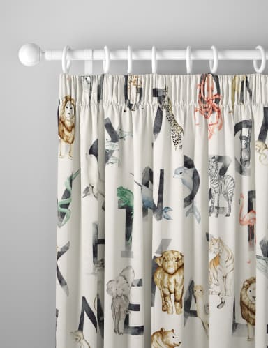 Cotton Rich Alphabet Blackout Kids' Curtains 1 of 3