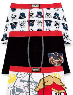 Cotton Rich Angry Birds™ & Star Wars™ Trunks Image 2 of 3