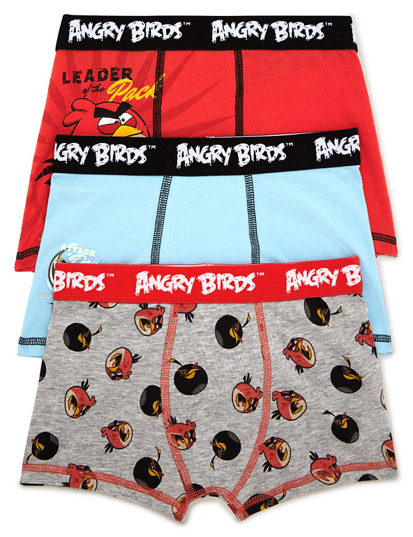 Cotton Rich Angry Birds™ Assorted Trunks (3-12 Years) Image 1 of 1