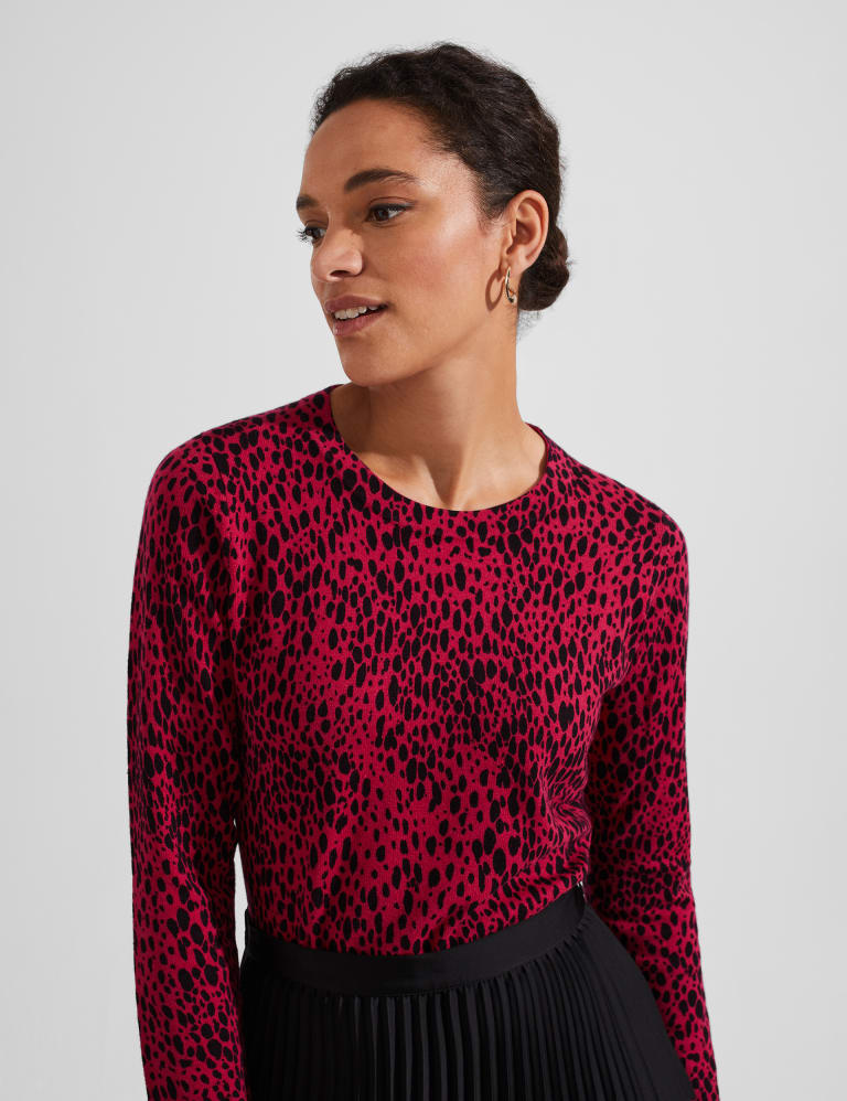 M&s leopard print jumper hotsell