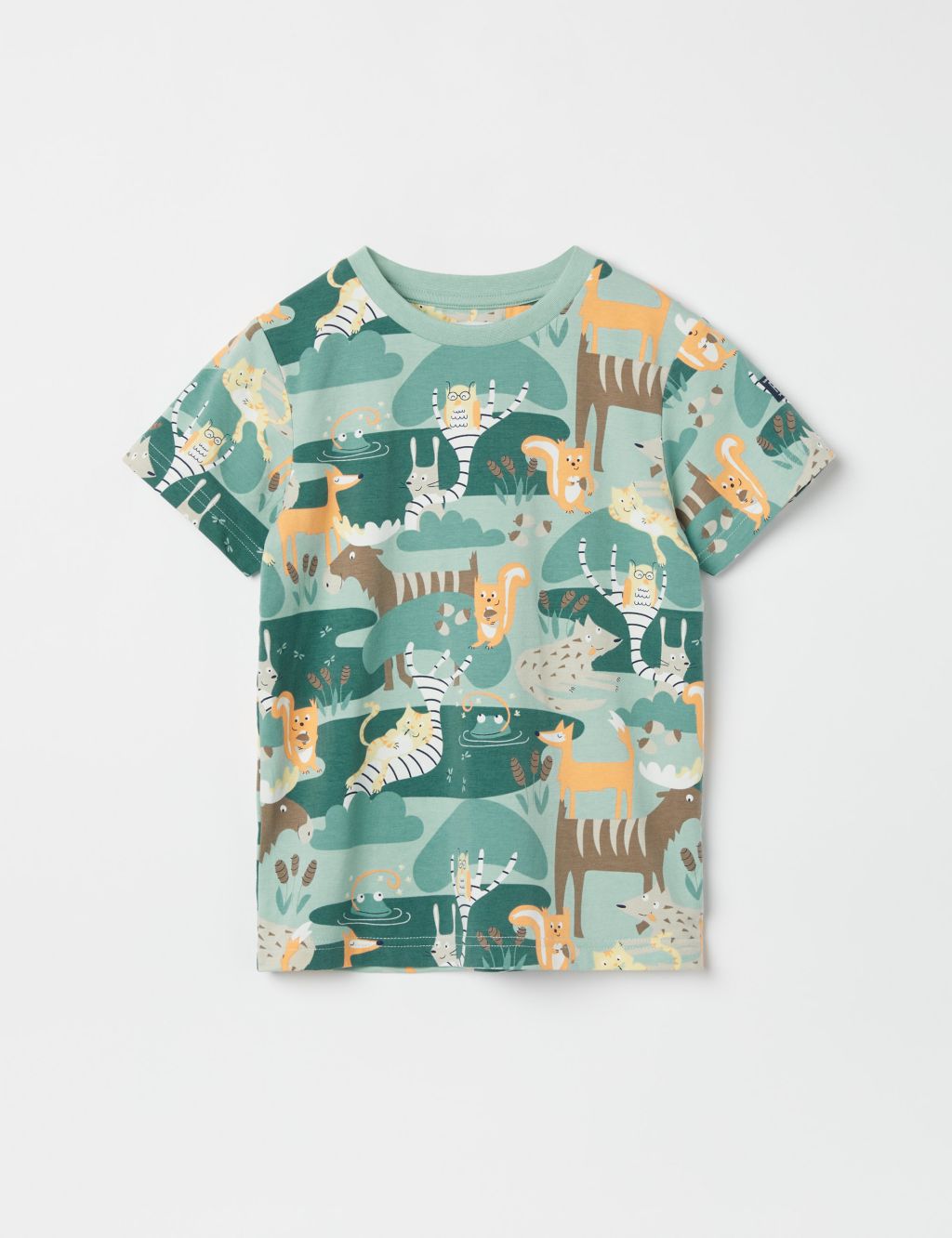 Cotton Rich Animal Print T-Shirt (1-7 Yrs) 1 of 4