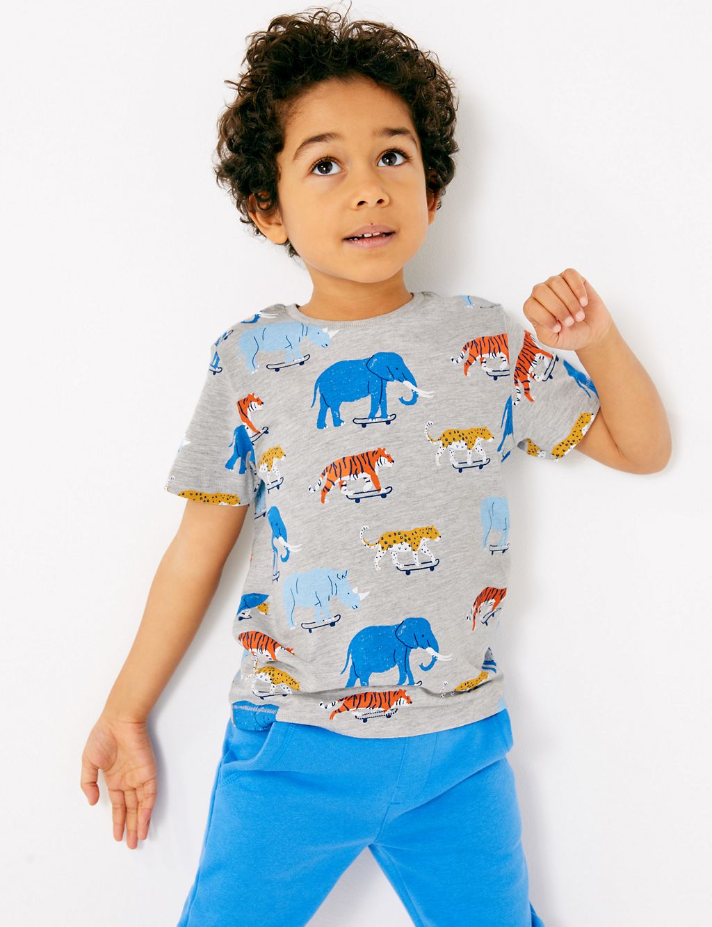 Cotton Rich Animal Print T-Shirt (2-7 Years) 3 of 4