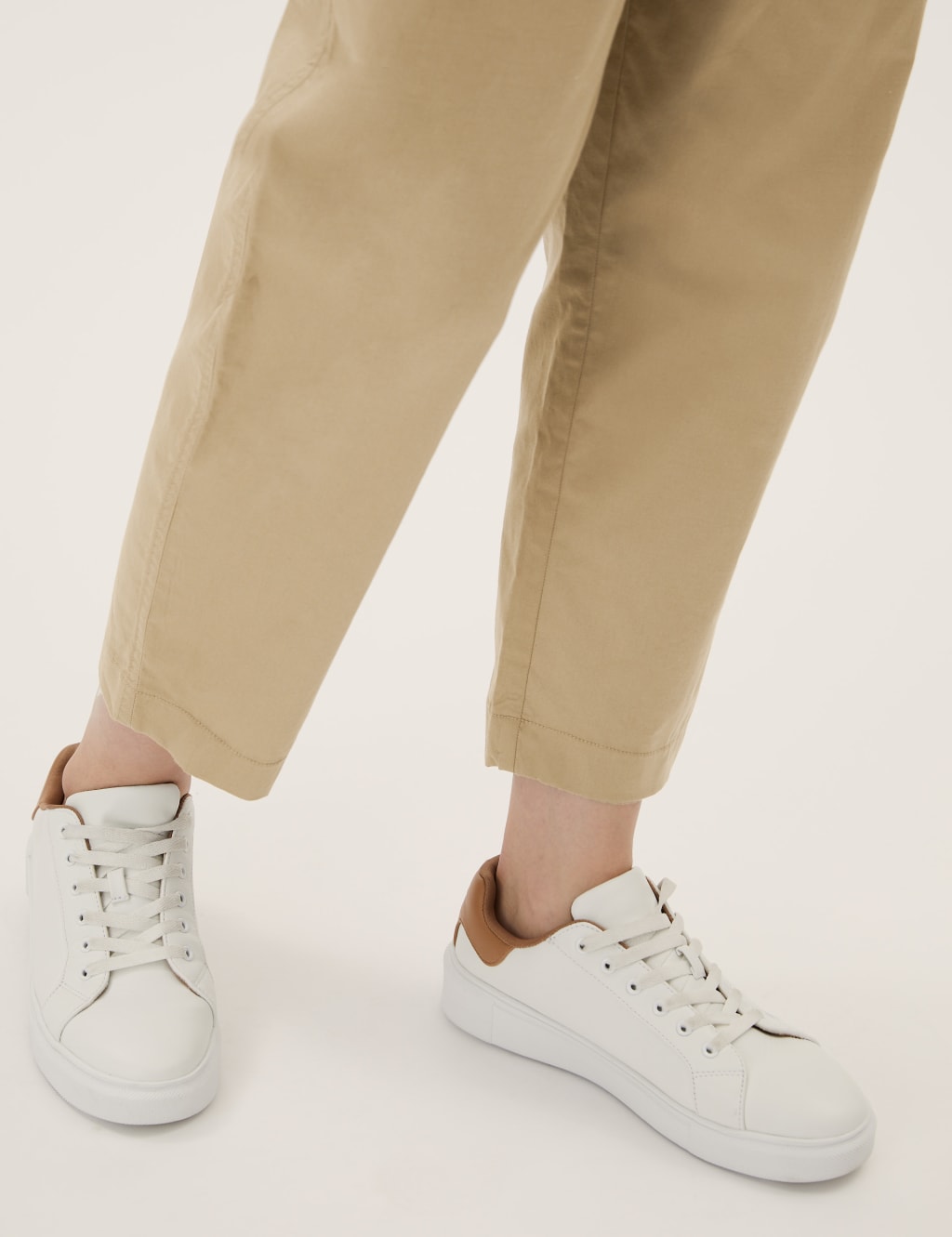 Cotton Rich Balloon Tapered Trousers 4 of 7