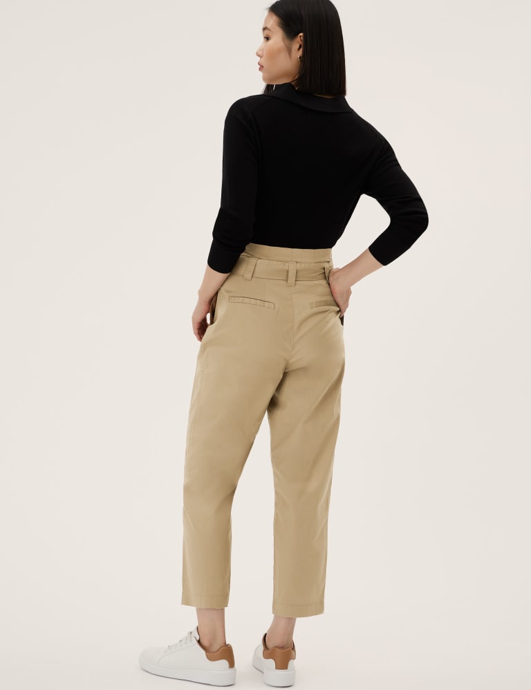 Cotton Tapered Trousers