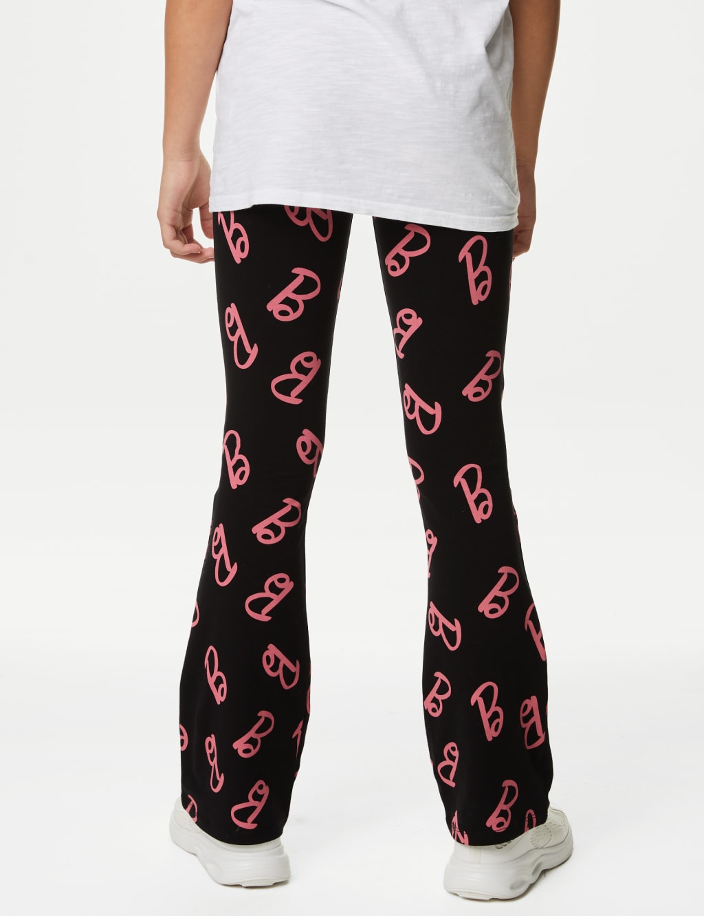 Cotton Rich Barbie™ Print Flared Leggings (6-16 Yrs)