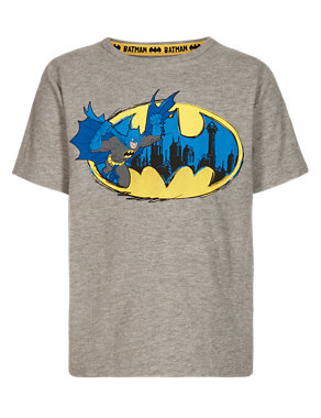 Cotton Rich Batman™ Print T-Shirt with Accessory Image 2 of 4