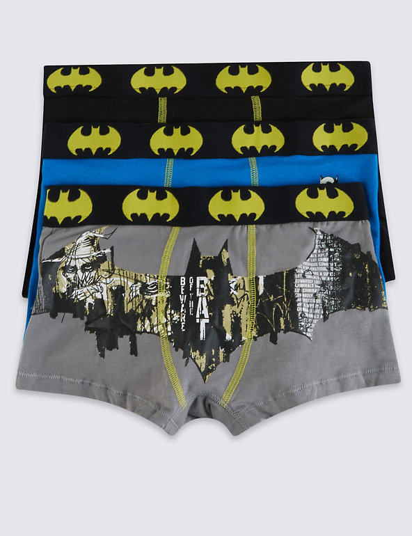 Cotton Rich Batman™ Trunks (3-16 Years) Image 1 of 1
