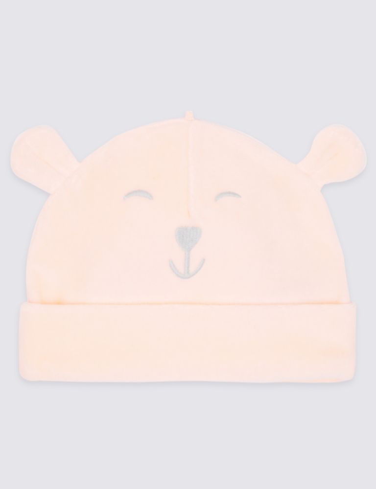 Cotton Rich Bear Velour Hat 1 of 2