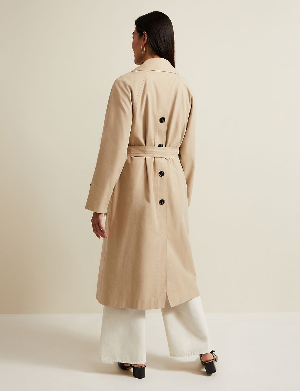 Cotton Rich Belted Collared Trench Coat 7 of 8