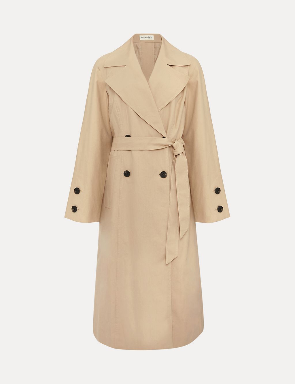 Cotton Rich Belted Collared Trench Coat 1 of 8