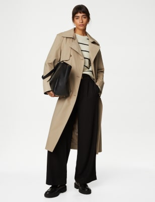 Long trench outlet coat