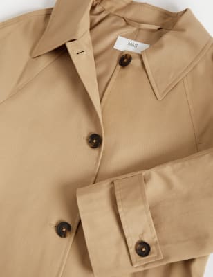 Cotton Rich Belted Longline Trench Coat M S Collection M S