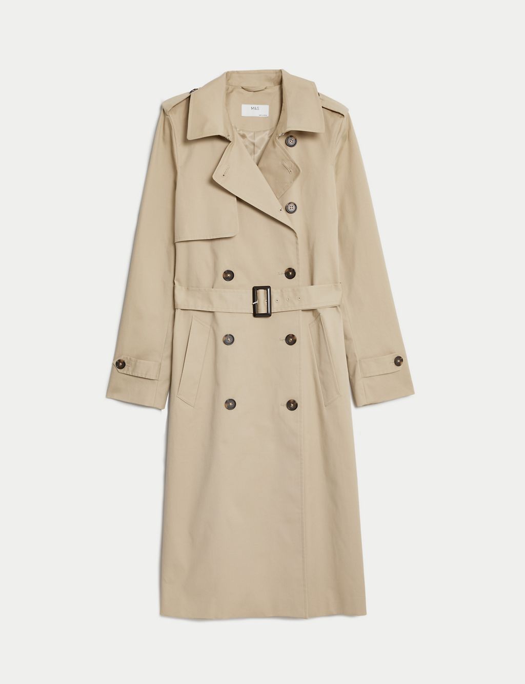 Cotton Rich Belted Longline Trench Coat 1 of 7