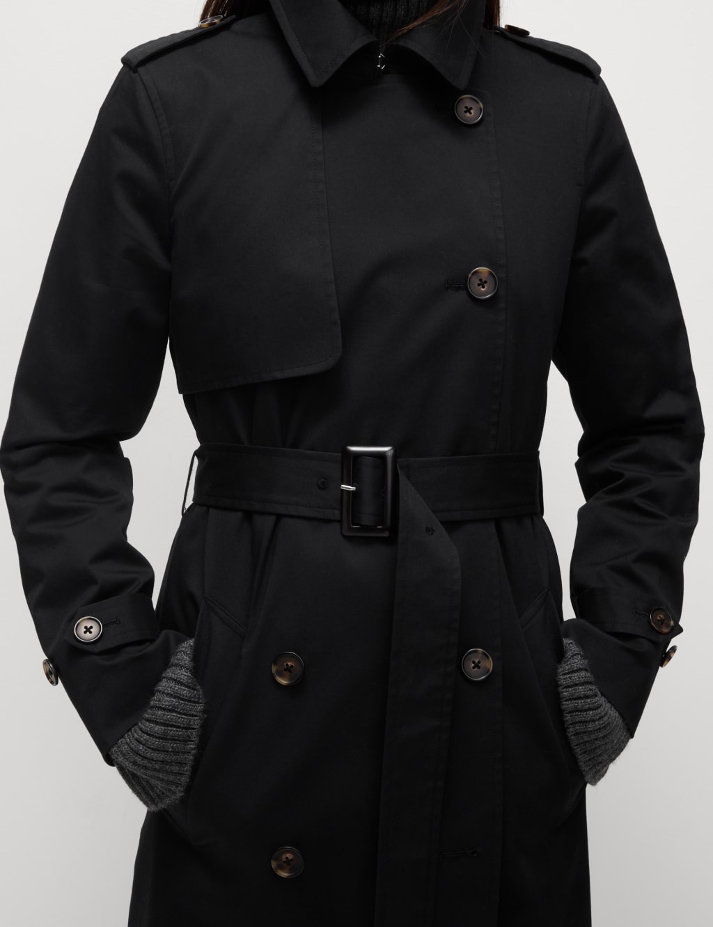 Cotton Rich Belted Longline Trench Coat 2 of 7