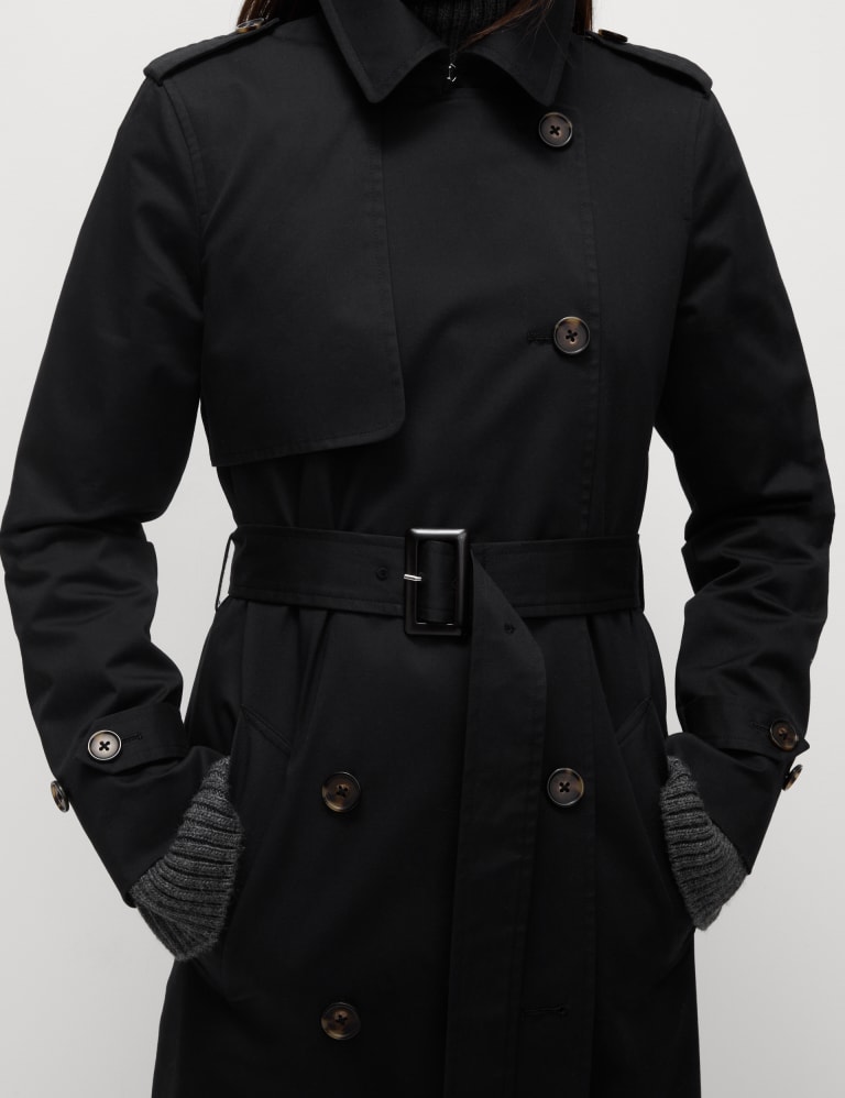 Cotton Rich Belted Longline Trench Coat 1 of 7